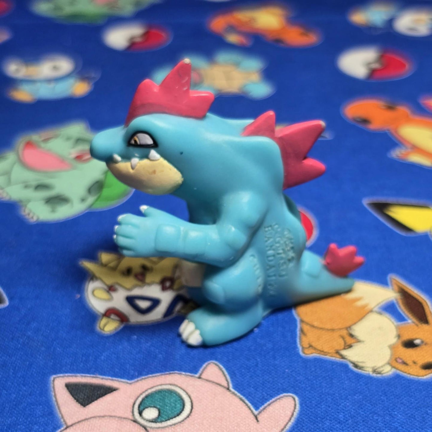 Pokemon Feraligatr Figure Finger Puppet 2000 Nintendo Bandai Vintage Japan USA