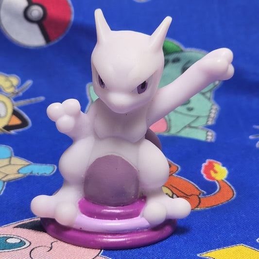 Pokemon Mewtwo Stand Figure Finger Puppet 2013 Nintendo Bandai Japan USA Seller