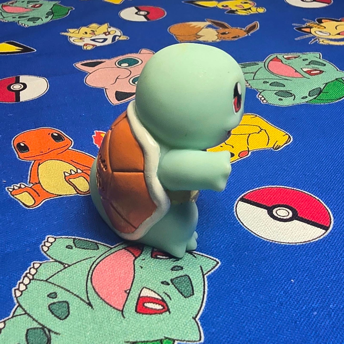 Pokemon Squirtle Figure Finger Puppet 2004 Nintendo Bandai Vintage Japan USA
