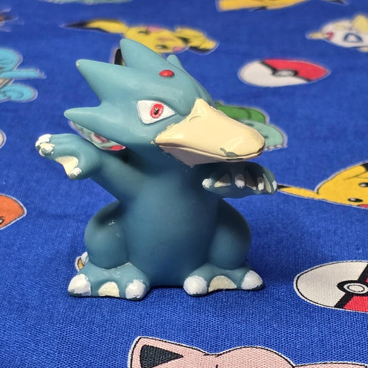 Pokemon Golduck Figure Finger Puppet 1997 Nintendo Bandai Vintage PVC Japan USA