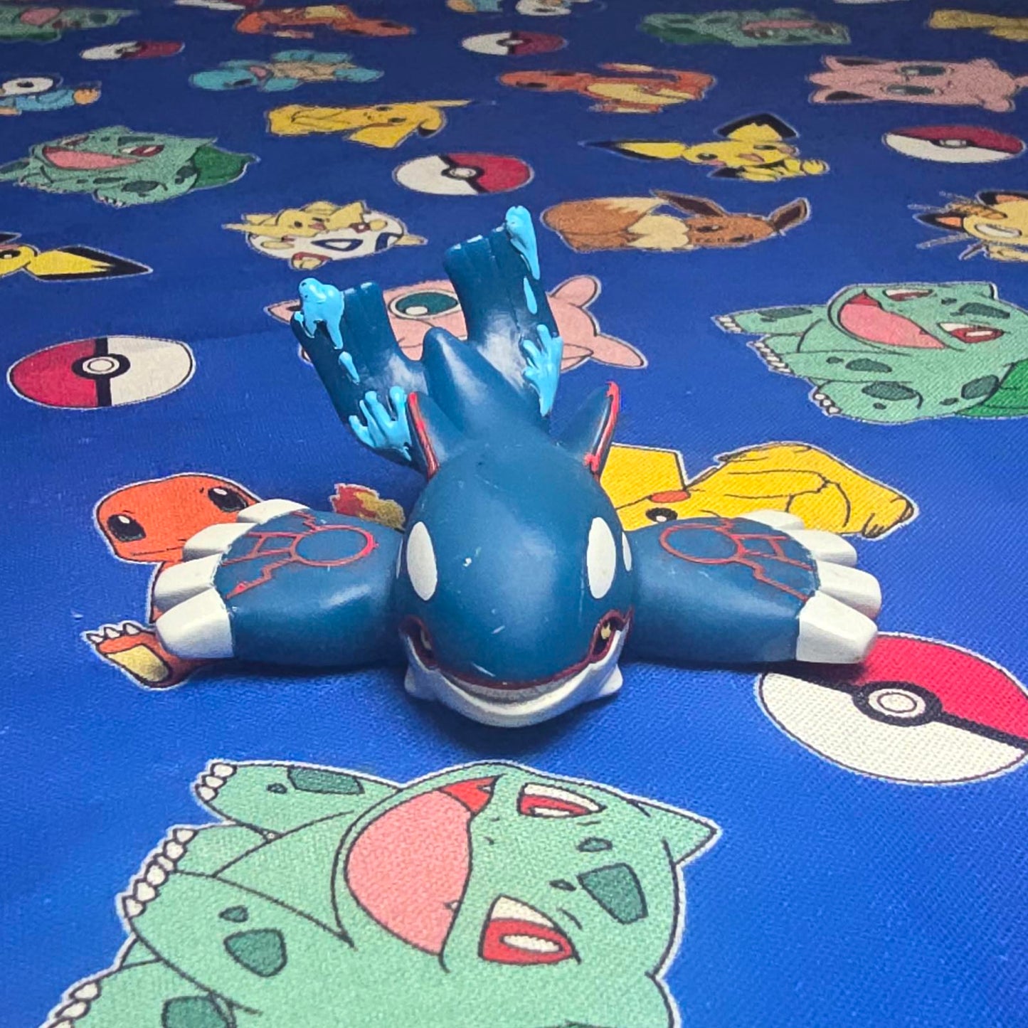 Pokemon Kyogre Figure Finger Puppet 2010 Nintendo Bandai PVC Japan USA Seller
