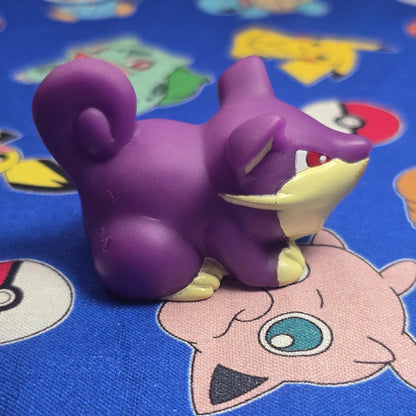 Pokemon Rattata Figure Finger Puppet 1997 Bandai Nintendo Vintage PVC Japan USA