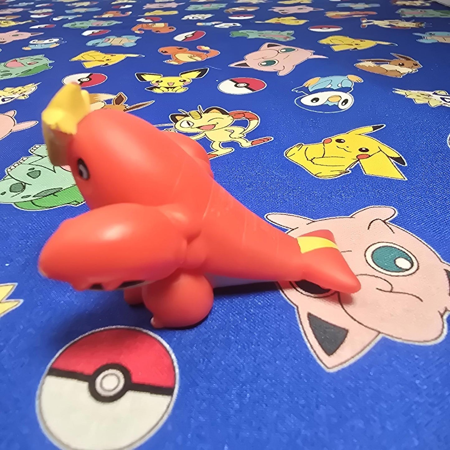 Pokemon Crawdaunt Figure Finger Puppet 2003 Nintendo Bandai PVC Vintage Japan US
