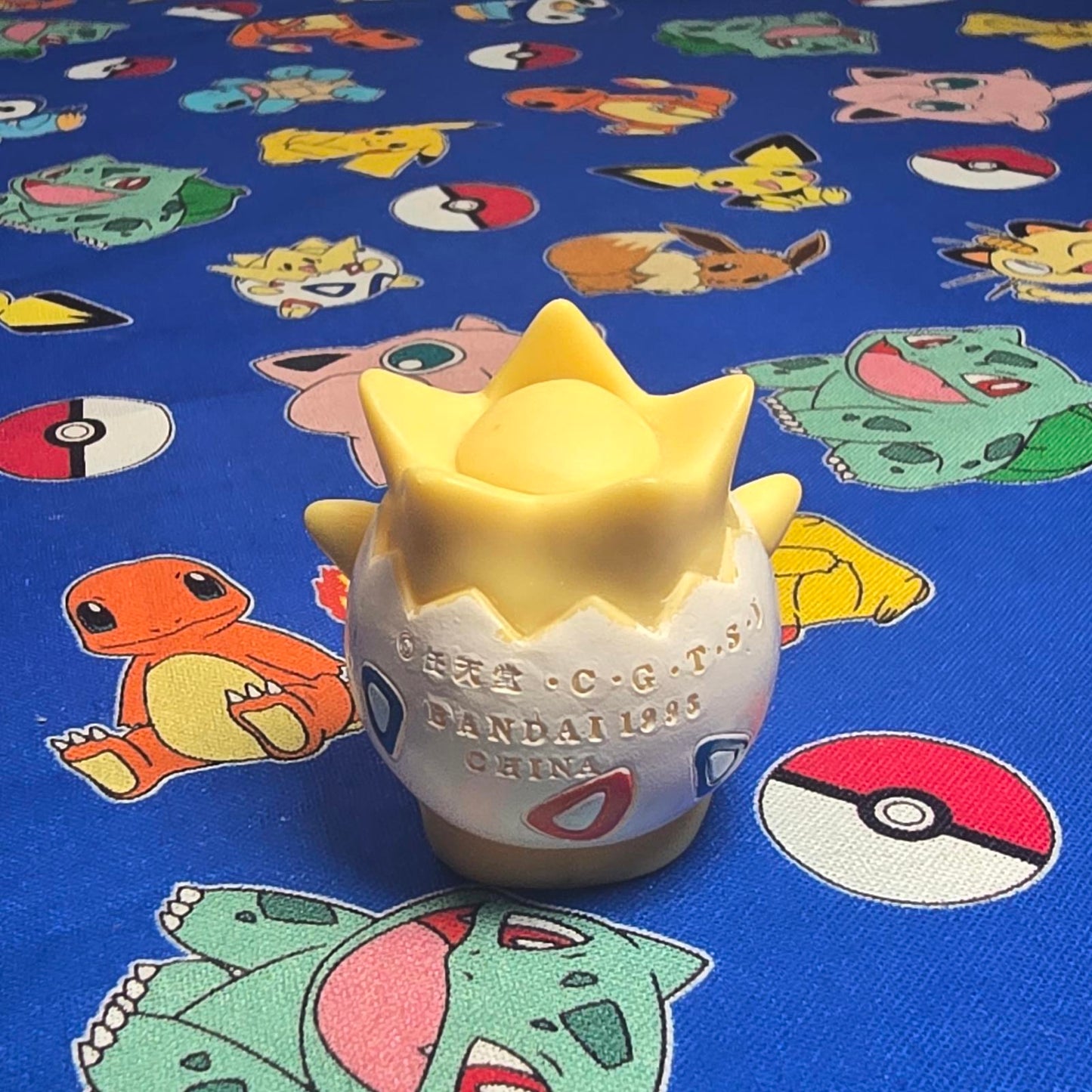 Pokemon Togepi Figure Finger Puppet 1998 Nintendo Bandai PVC Vintage Japan USA