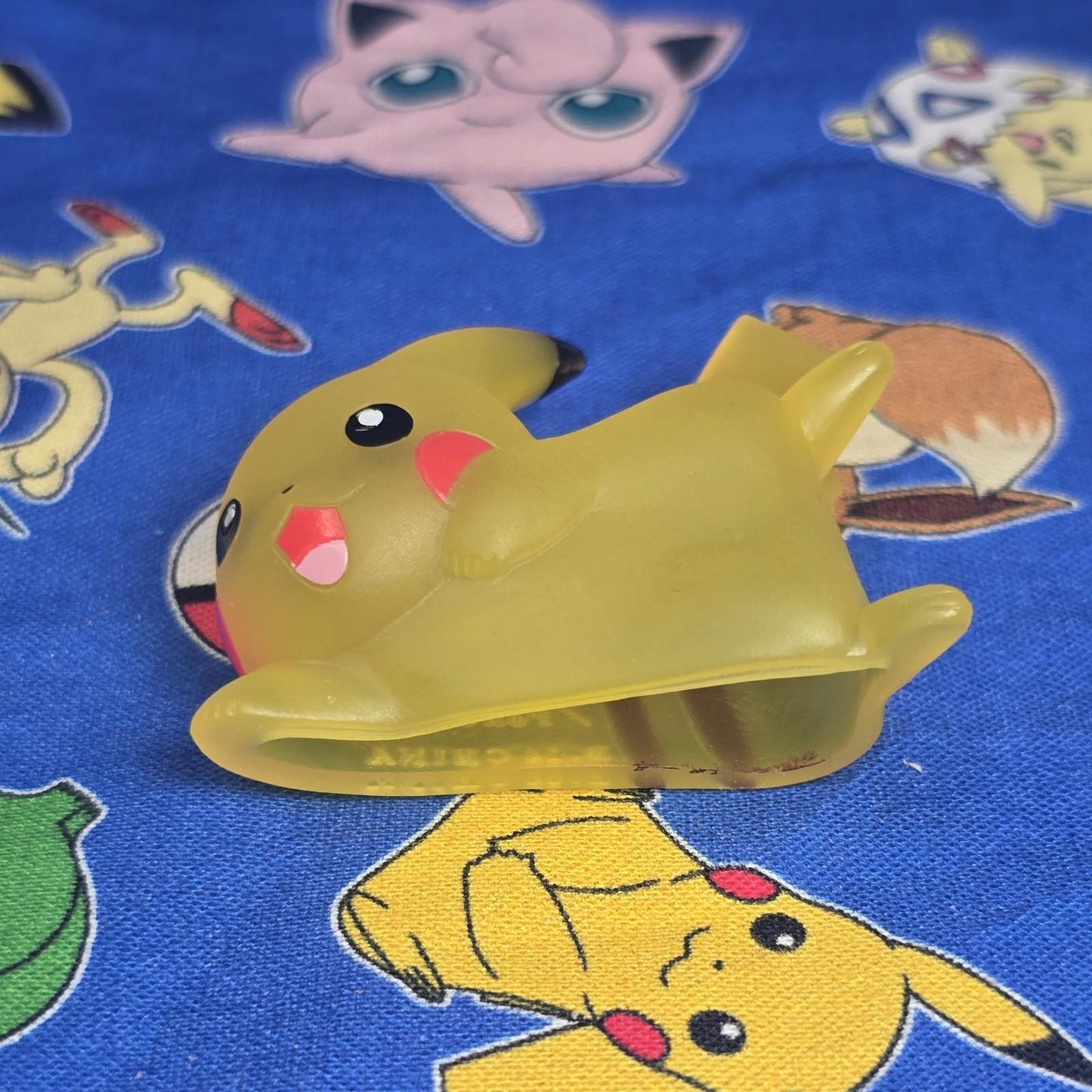 Pokemon Pikachu Clear Figure Finger Puppet 2014 Nintendo Bandai Japan USA Seller