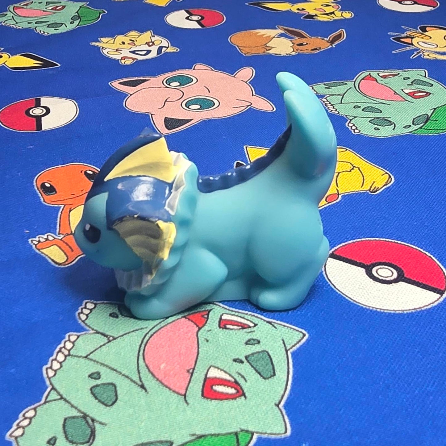 Pokemon Vaporeon Figure Finger Puppet 2008 Nintendo Bandai PVC Japan USA Seller