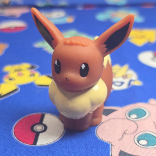 Pokemon Eevee Figure Finger Puppet 2008 Nintendo Bandai Japan PVC USA Seller