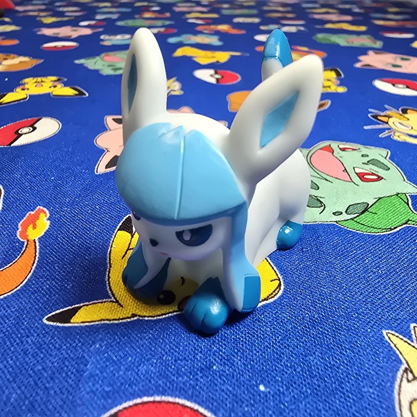 Pokemon Glaceon Figure Finger Puppet 2012 Nintendo Bandai PVC Japan USA Seller