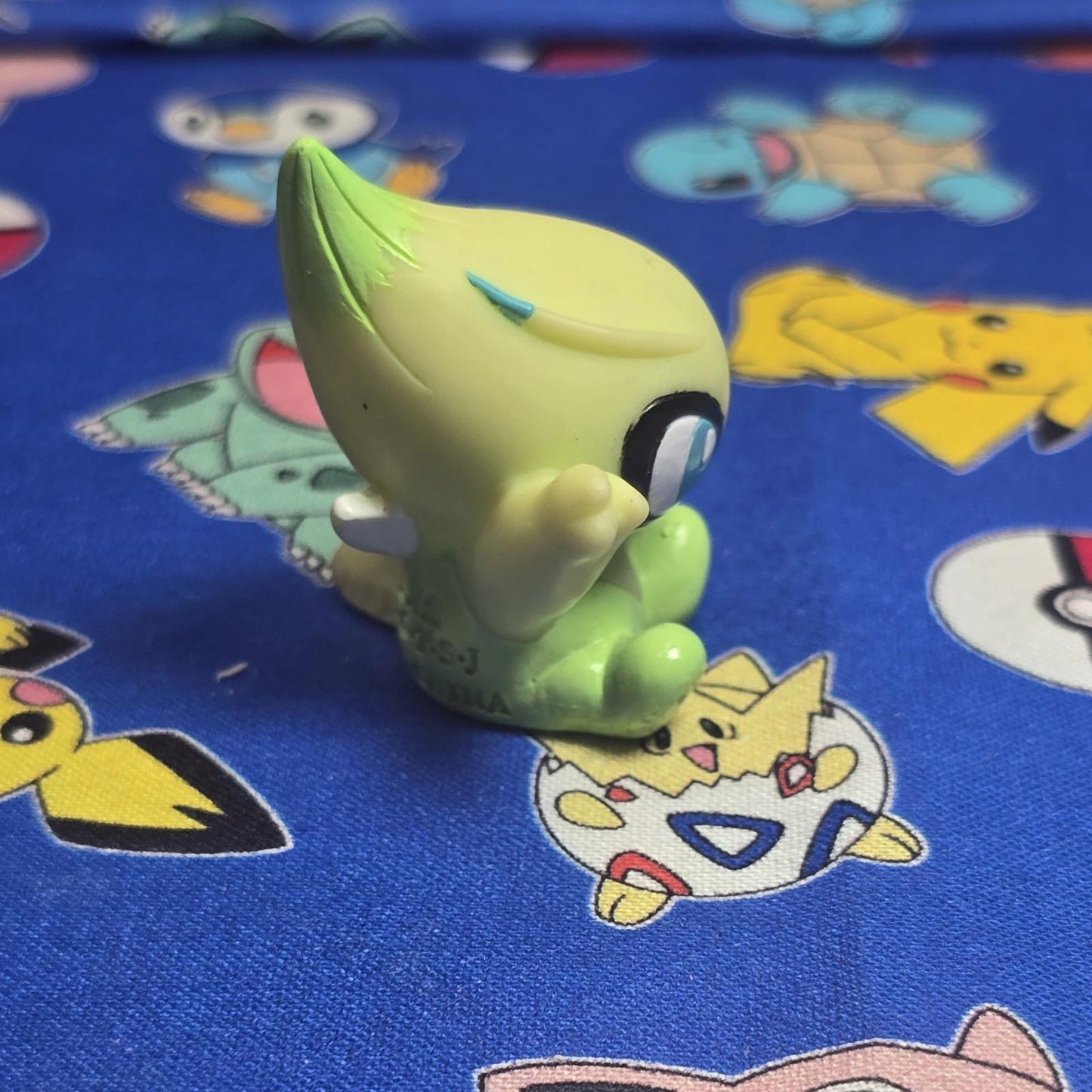 Pokemon Celebi Figure Finger Puppet 2001 Nintendo Bandai Vintage PVC Japan USA