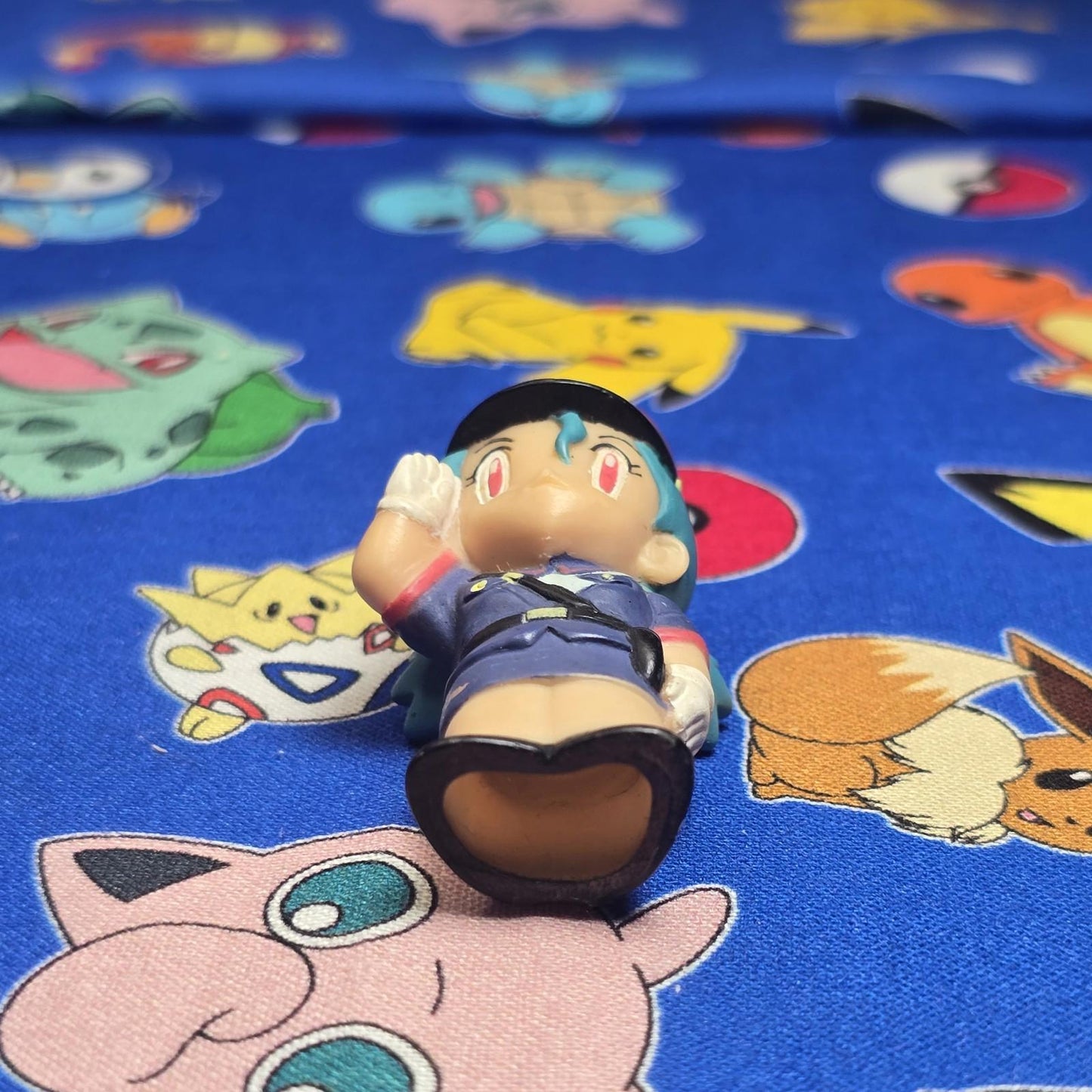 Pokemon Officer Jenny Figure Finger Puppet 1998 Nintendo Bandai Vintage Japan US